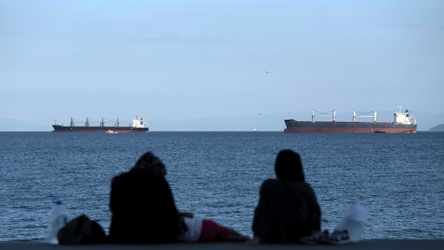 Ein Blick auf das Marmarameer, wo ein Schiff gesunken ist. (Archivbild)