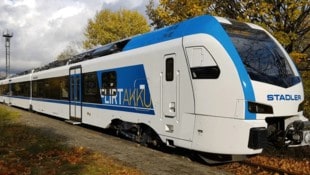 Ähnliche Akku-Züge von Stadler kommen künftig auch in NÖ zum Einsatz.