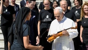 Papst Leo XIV. war sichtlich beeindruckt