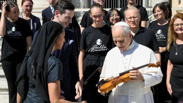 Papst Leo XIV. war sichtlich beeindruckt