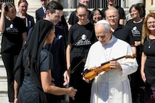 Papst Leo XIV. war sichtlich beeindruckt