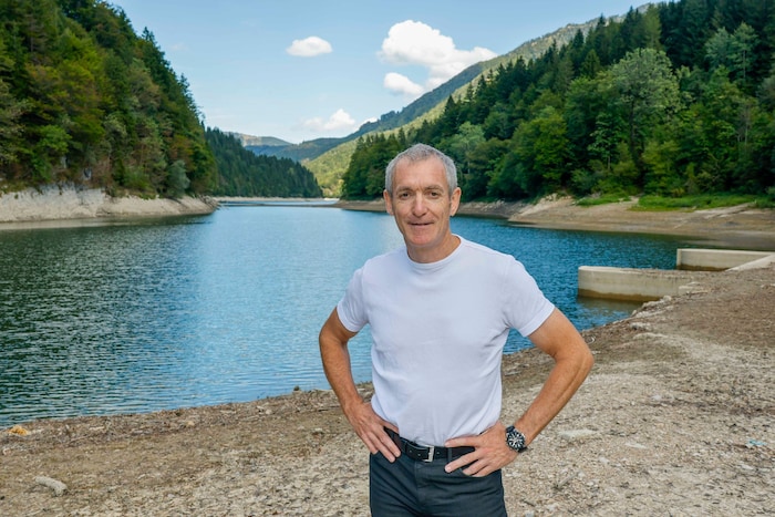 Markus Matschl im Wiestal: Dort steht normal Wasser!