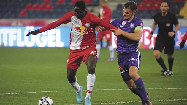 Fabio Ingolitsch kennt Oumar Diakite (o.) aus seiner Trainerzeit in Liefering. Jetzt gibt es in ...