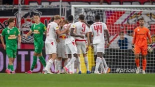 Die Salzburger Jubeltraube – für den SK Rapid hat’s heute nichts zu holen gegeben …