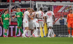 Die Salzburger Jubeltraube – für den SK Rapid hat’s heute nichts zu holen gegeben …