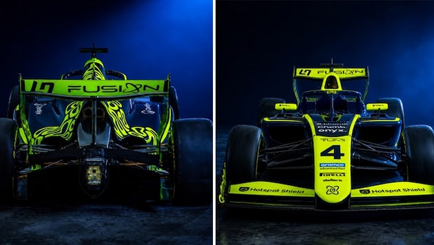 So soll der Bolide des Rennteams von Lando Norris aussehen.