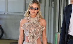 Sydney Sweeney sorgte schon nach der Landung in Venedig mit ihrem Look für Aufsehen.