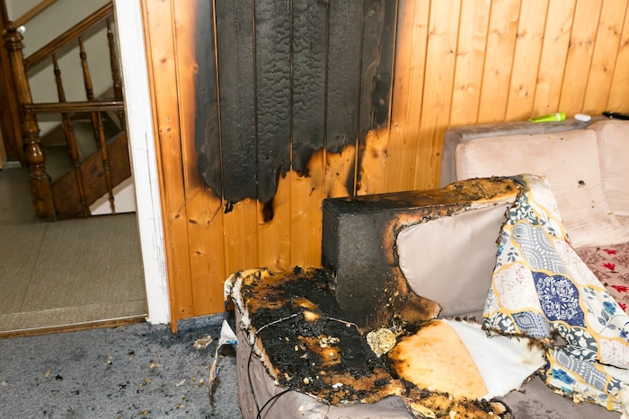 Die Wohnung wurde stark beschädigt.