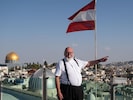 Von der Terrasse des Pilger-Hospizes blickt man direkt über die Altstadt von Jerusalem.