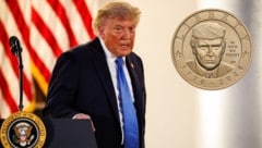 Trump ist der erste lebende US-Präsident, der sein Konterfei auf Geld prägen lässt.