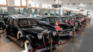 Im Oldtimer-Museum befinden sich 70 Glanzstücke der Automobilwelt.