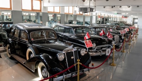 Im Oldtimer-Museum befinden sich 70 Glanzstücke der Automobilwelt.