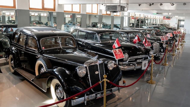 Im Oldtimer-Museum befinden sich 70 Glanzstücke der Automobilwelt.