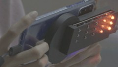 Prototyp des SweepLED-Aufsatzes