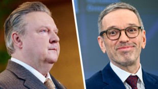 Wiens SPÖ-Bürgermeister Michael Ludwig (li.) attackierte Herbert Kickl scharf. Der blaue ...