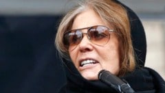 Gloria Steinem im Jahr 2019 auf einer Kundgebung in New York