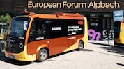 Im Zuge des Europäischen Forums in Alpbach kam der autonome E-Bus erstmals zum Einsatz.