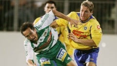 Matthias Dollinger (li.)  kurbelte bei Rapid Wien einst im Mittelfeld.