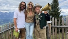 Der „Jodeltoni“ (re.) brachte Heidi Klum und Gatte Tom Kaulitz Juchizer und Co.bei.