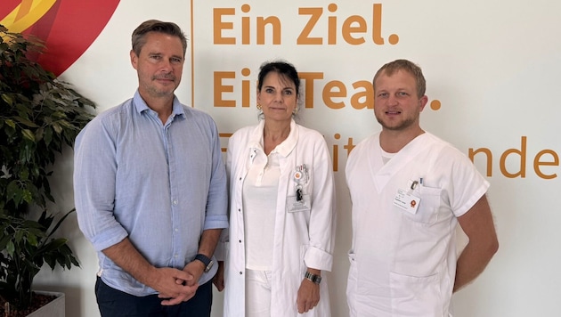 Andreas Leitner, Veronika Matzi und Engelbert Jeindl (v. li.)