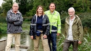 „Krone“-Redakteur Mark Perry, Expertin Ulrike Drabek, Stauanlagen-Leiter Christian Weichselbraun ...