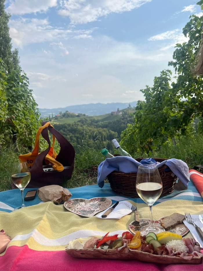 Herrlich: der Blick auf die Weinberge