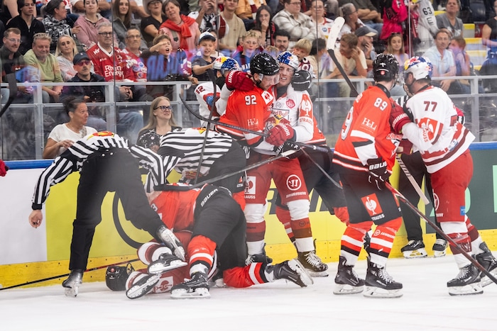 Zwischen Salzburg und Köln ging es in der Champions Hockey League heiß her.