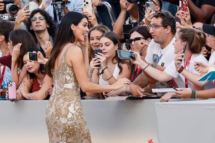 Das Topmodel nahm sich nach dem Posieren am Red Carpet noch Zeit für seine Fans.