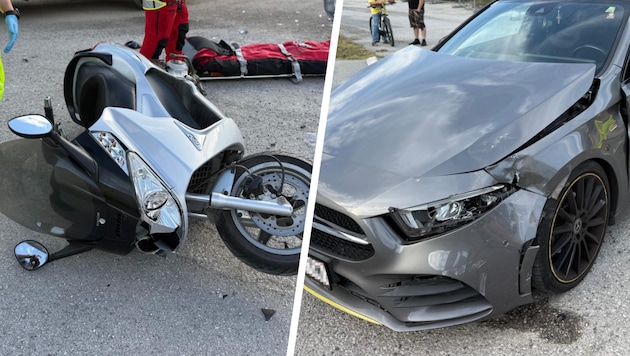 Der Biker wurde schwer verletzt.