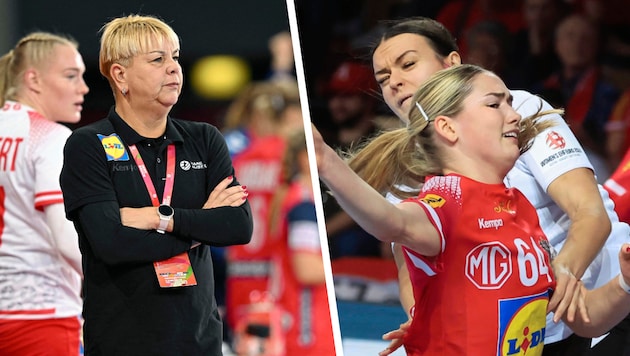 Teamchefin Monique Tijsterman (li.) ist seit 2024 im Amt. Ana Pandza (re.) und das Damen-Team ...