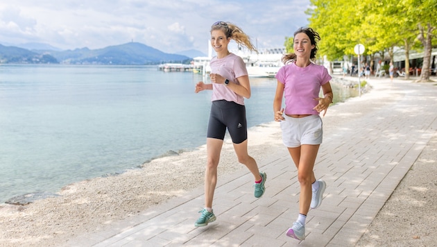 Insgesamt 4150 Läuferinnen und Läufer nehmen die 42,195 Kilometer rund um den See in Angriff