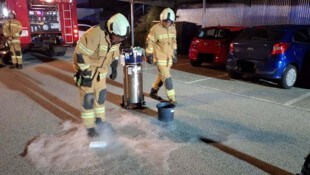 Die Feuerwehr rückte wegen austretendem Sauerstoff aus.