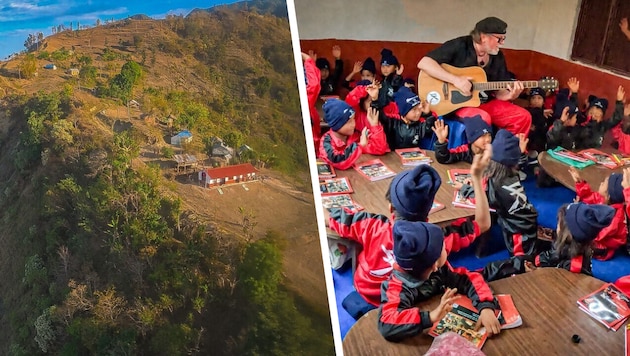 Frizzey Greif schenkt den Kindern im Himalaja ein Stück Zukunft.