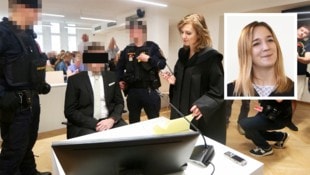 Clemens T. bei seiner Verhandlung im Wiener Landesgericht. Wegen des Mordes an Jenni (im Bild ...