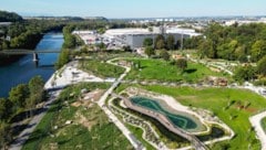 Grüne Oase: Hier wächst der neue Volksgarten im Zentrum von Wels – er ist auch Herzstück der ...
