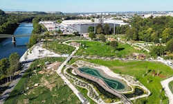 Grüne Oase: Hier wächst der neue Volksgarten im Zentrum von Wels – er ist auch Herzstück der ...