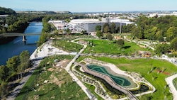 Grüne Oase: Hier wächst der neue Volksgarten im Zentrum von Wels – er ist auch Herzstück der ...