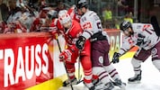 Auf Raphael Herburger (li.) und KAC wartet eine harte Aufgabe.