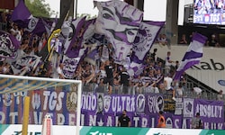 Auswärts und daheim ist der Fanblock bei Austria Salzburg stets voll.