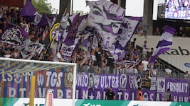 Auswärts und daheim ist der Fanblock bei Austria Salzburg stets voll.
