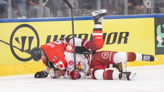 Musste einstecken: Salzburgs Verteidiger Wyatt Kalynuk.