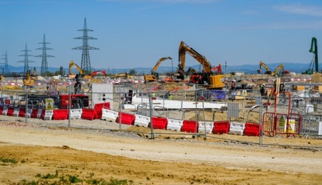 Der Bau der ersten Ausbaustufe in Kronstorf schreitet zügig voran.