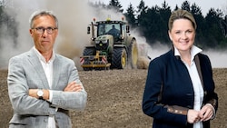Heftiger Streit um die Renaturierungsflächen. Nachdem Umweltlandesrätin Susanne Rosenkranz (re.) ...