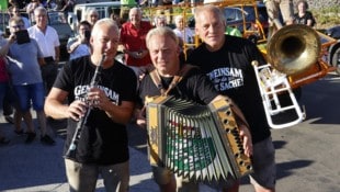 Die Edlseer gaben schon vor dem Konzert am Abend alles.