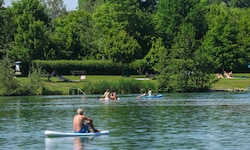 Der Badesee WIldenau bei Aspach ist sehr beliebt