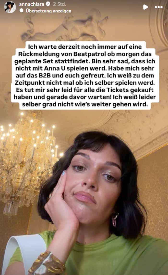 Anna Chiara wäre gemeinsam mit Anna Ullrich auf der Bühne gestanden – ob sie selbst spielen ...