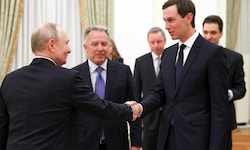 Putin empfing Witkoff und Kushner (v.l.n.r.) bereits im Jänner im Kreml, in der ukrainischen ...