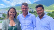 Radio-U1-Moderator Vitus Amor (Mitte) bat Elisabeth und Johannes Hauser zum Interview. Sie ...