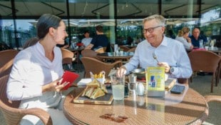 Peter Buchmüller beim Dinner mit der „Krone“