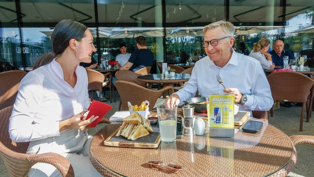 Peter Buchmüller beim Dinner mit der „Krone“